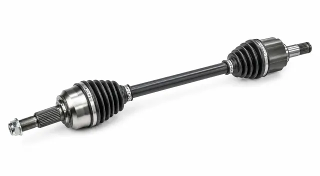 Unbranded automotive CV axle on a white background